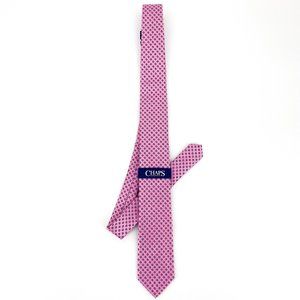 CHAPS Pink Circle Dot Tie NWT